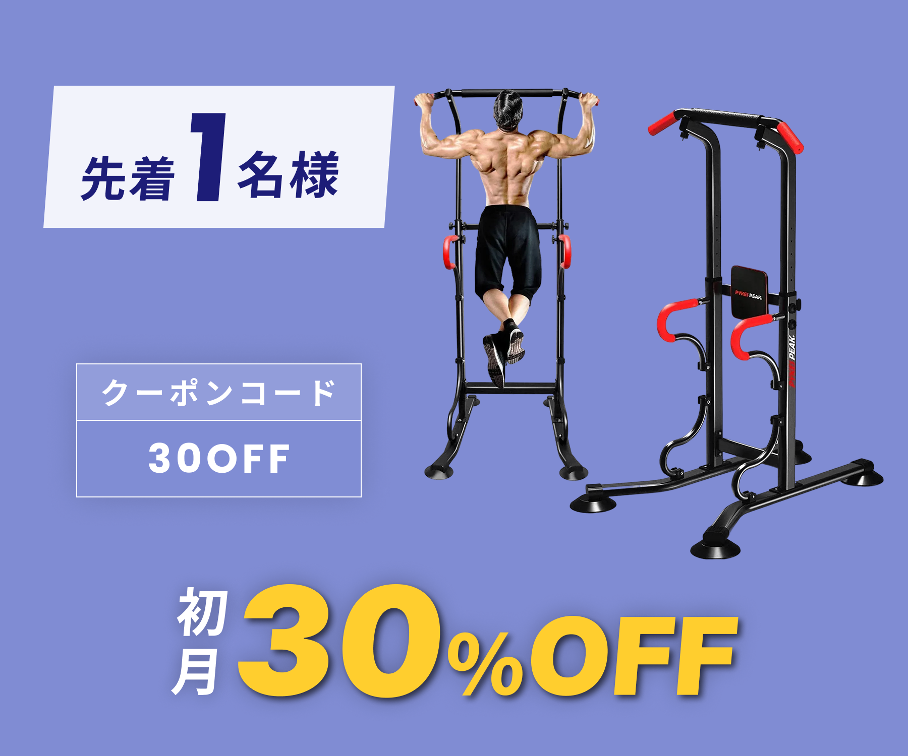 月額1,980円レンタルプラン：PYKES PEAK ぶら下がり健康器 PP63208