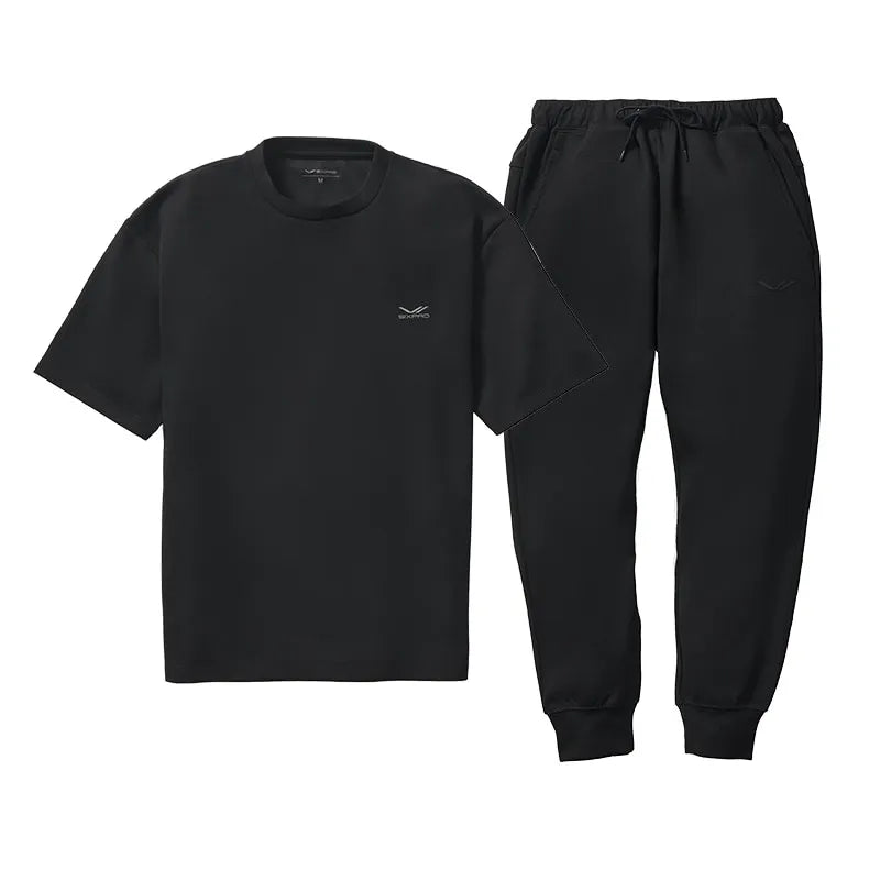 MTGのシックスパッド リカバリーウェア オーバーサイズTシャツ&ジョガーパンツ ブラックをレンタルできます。