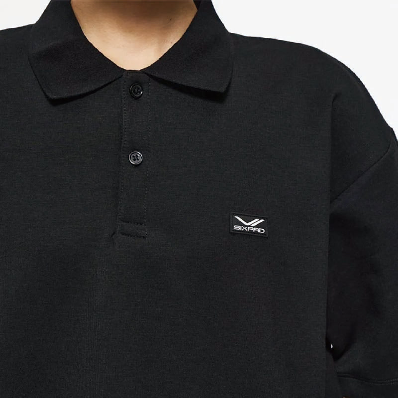 月額3,980円レンタルプラン:MTG シックスパッド リカバリーウェア ポロシャツ&テーパードパンツ ブラック