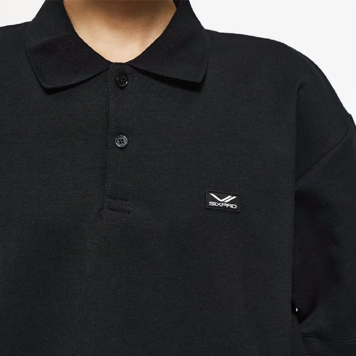 月額3,980円レンタルプラン:MTG シックスパッド リカバリーウェア ポロシャツ&テーパードパンツ ブラック