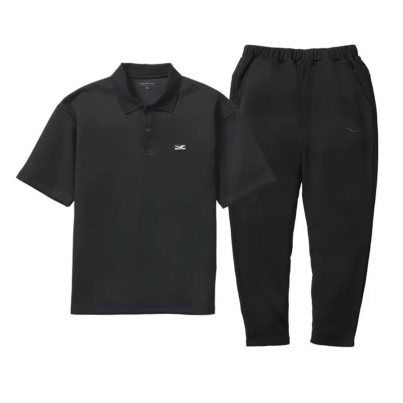 MTGのシックスパッド リカバリーウェア ポロシャツ&テーパードパンツ ブラックをレンタルできます。