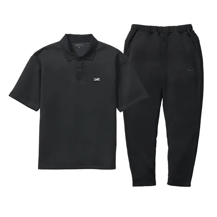 MTGのシックスパッド リカバリーウェア ポロシャツ&テーパードパンツ ブラックをレンタルできます。