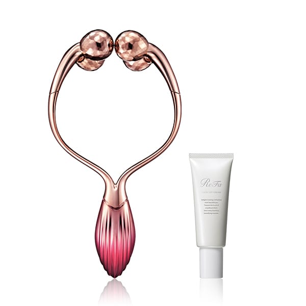 ボディ・フェイスケア ReFa RF-SS2343B-P RED 月額1,880円レンタルプラン：MTG リファ ダブルレイ 美顔器 フェイス