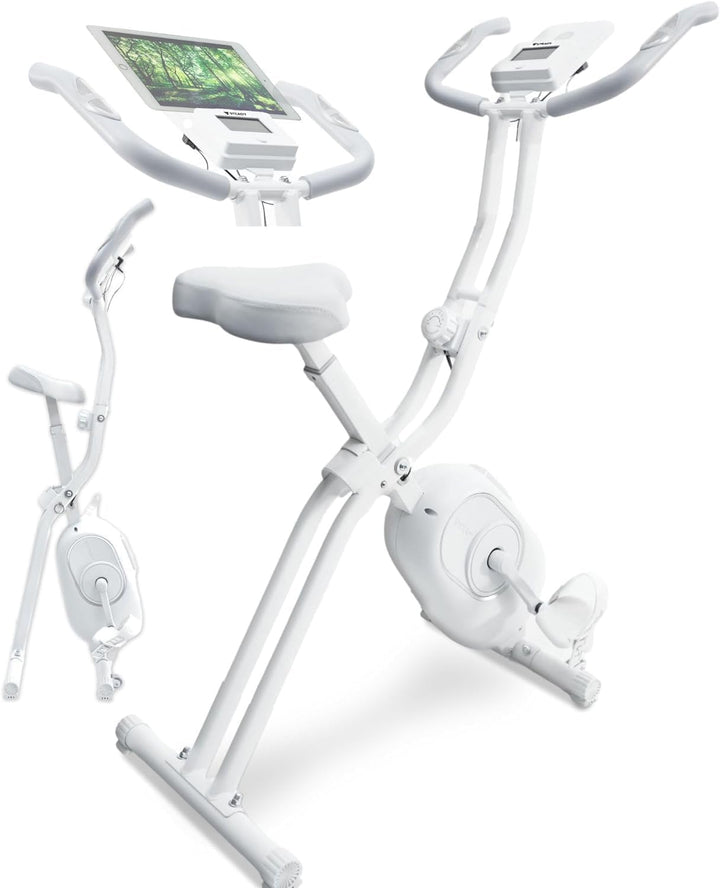 STEADY フィットネスバイク 背もたれなし ST102 ホワイトをレンタルできます。