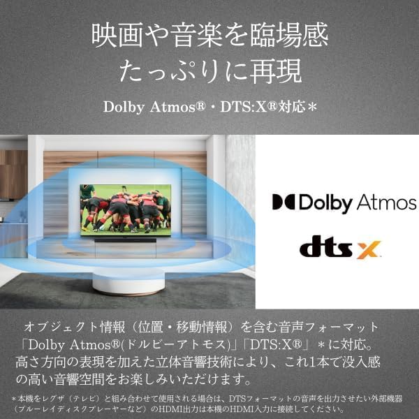月額3,680円レンタルプラン:REGZA レグザサウンドシステム TS216G ブラック