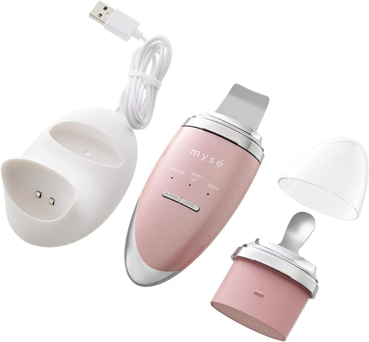 月額3,280円レンタルプラン:YA-MAN ヤーマン 超音波美顔器 ディープスキンクリア 角栓ケア フェイスケア 美顔器 MS43P ピンク