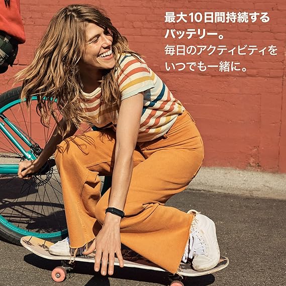 月額1,880円レンタルプラン:Fitbit Inspire 3 (フィットビット)トラッカー 最大10日間のバッテリー 健康指標ダッシュボード 心拍計測と睡眠スコア計測 ミッドナイトゼン-ブラック