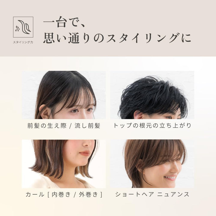 月額2,380円レンタルプラン:KINUJO MINI IRON deux ヘアアイロン KM001 ホワイト