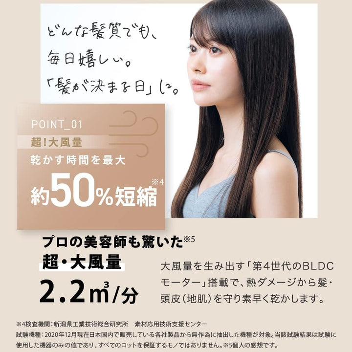 月額3,280~5,880円レンタルプラン:KINUJO ヘアドライヤー 超大風量 超遠赤外線 超軽量 KH002
