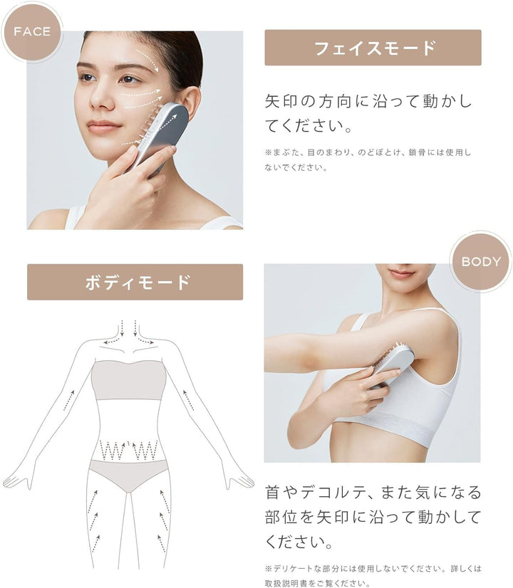 月額4,380円レンタルプラン:SALONIA サロニア EMS リフトブラシ SAL22206SL マットシルバー