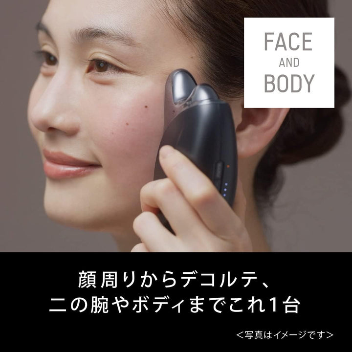 月額4,980円レンタルプラン:パナソニック リフトケア 美顔器 バイタリフト かっさ 温感 デュアルダイナミックEMS搭載 防水 EH-SP85-K ブラック
