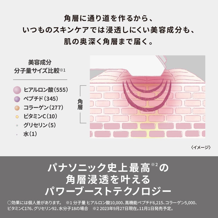 月額8,800円レンタルプラン:パナソニック イオン美顔器 イオンブースト マルチ EX EH-SS85 ホワイト