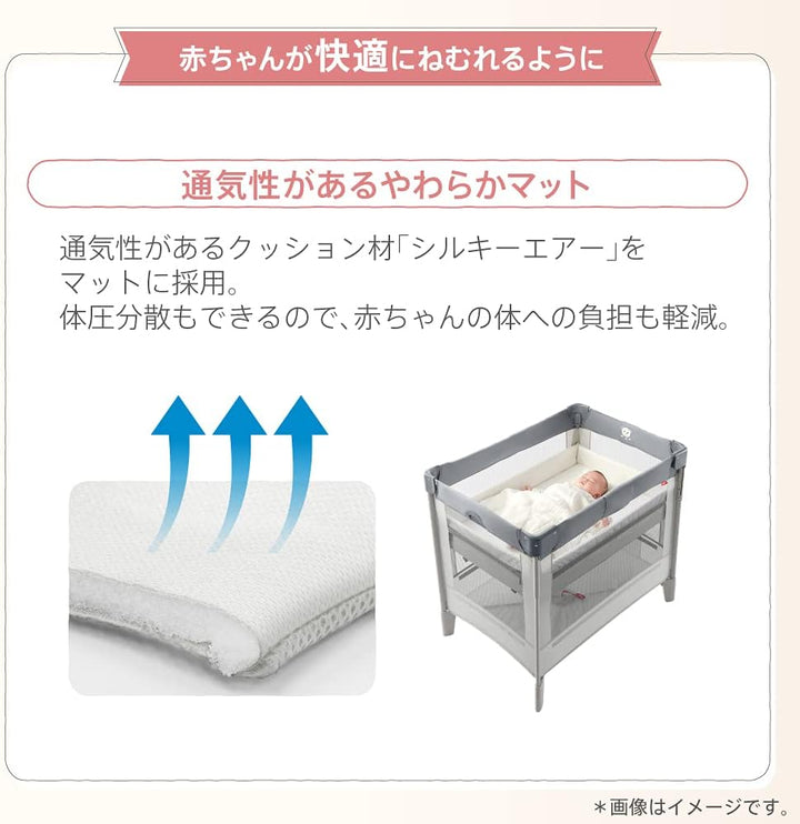月額2,980円レンタルプラン:Aprica ココネルエアーAB 2135700 グレーベアー