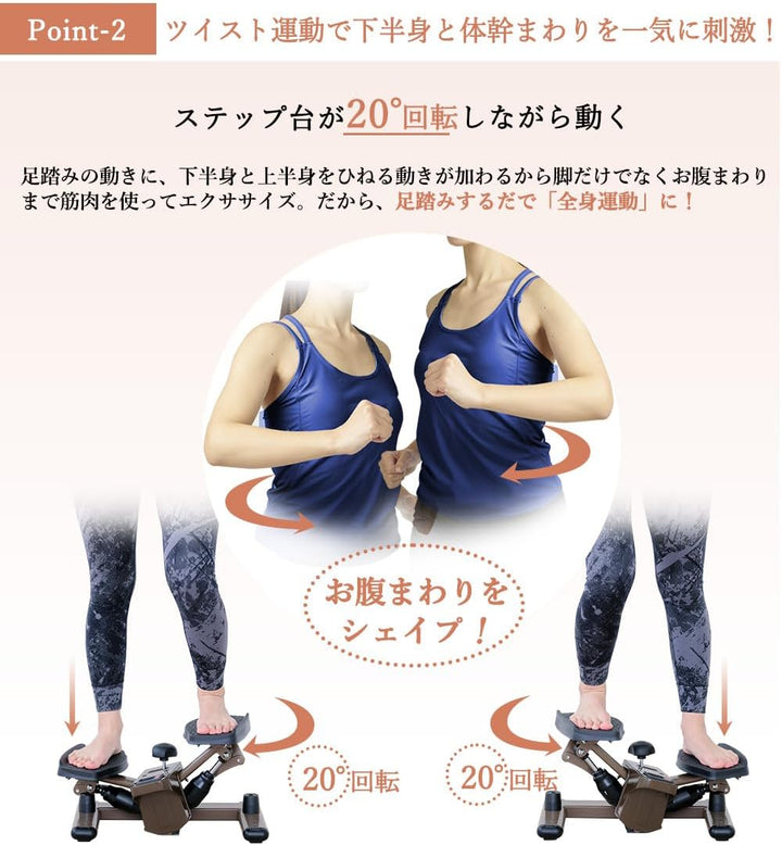 月額3,280円レンタルプラン:RE ツイストステッパーライト SP-700 ブラック