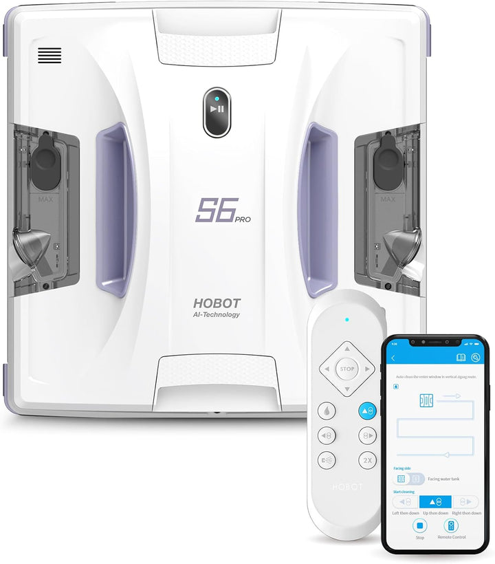 月額8,800円レンタルプラン: HOBOT HOBOT-S6 Pro 窓拭きロボット お掃除 クリーナー ホワイト