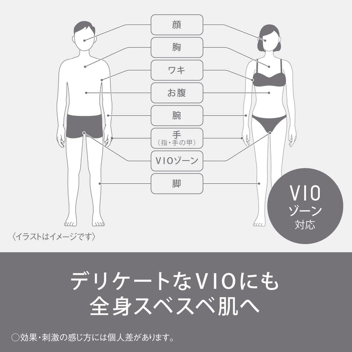 月額7,490円レンタルプラン:パナソニック(Panasonic) 光美容器 光エステ スムースエピ ボディ&フェイス用 ES-WP9A-H グレー