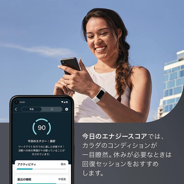 月額2,580円レンタルプラン: Fitbit Charge 5 フィットネス スマートウォッチ FB421BKBK-FRCJK ブラック