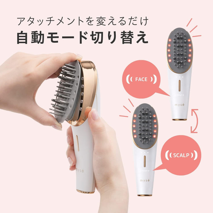 月額5,680円レンタルプラン:ヤーマン ミーゼ スカルプリフトアクティブ プラス EMS 美顔器 フェイスケア 美肌  リフトケア 防水 MS82G グレー