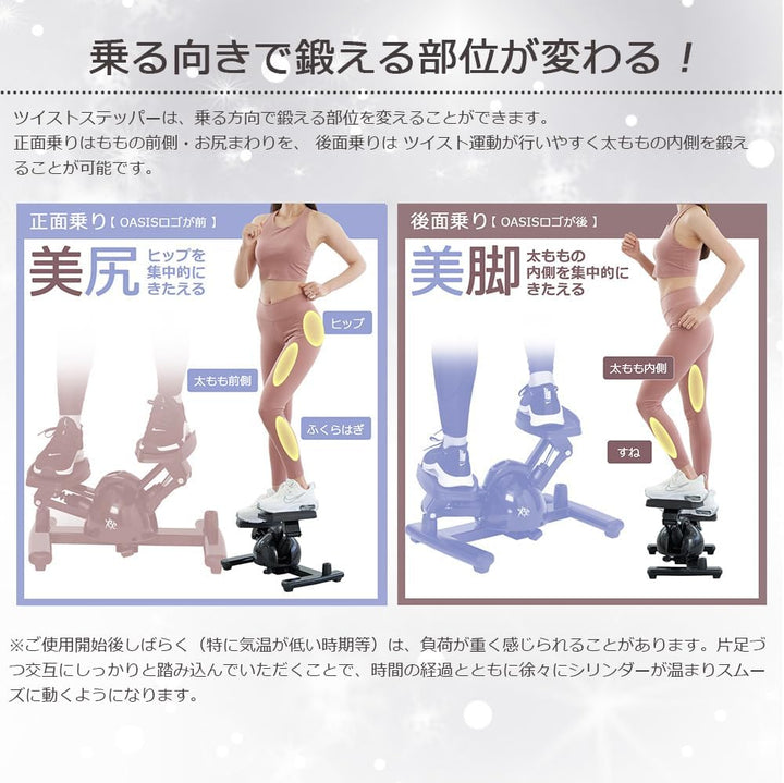 月額2,880円レンタルプラン:RE ツイストステッパー Premium 静音 耐久性 美脚 美尻 SP-400