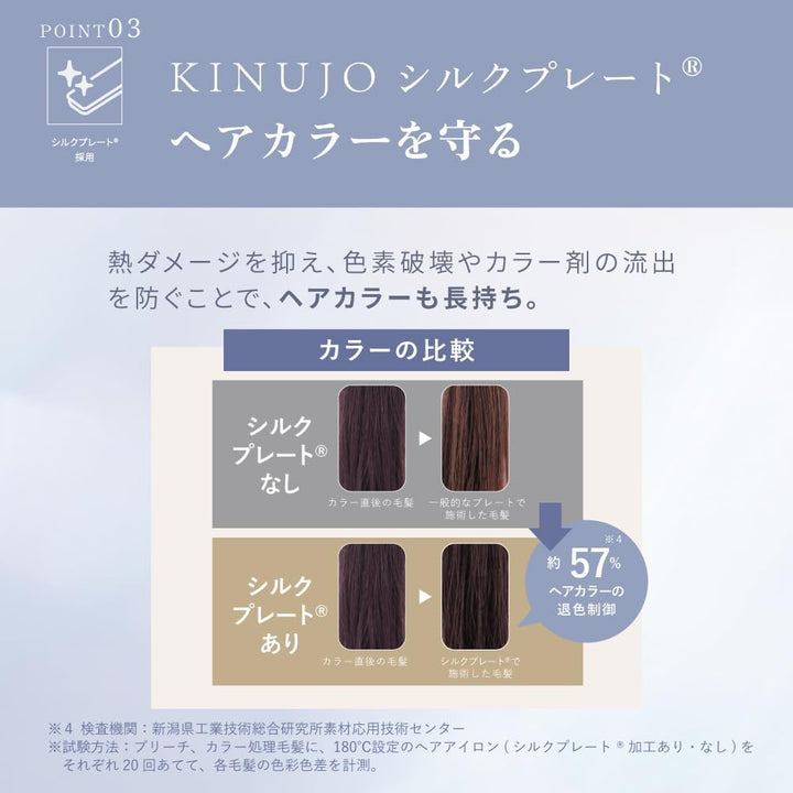 月額2,980円レンタルプラン:KINUJO CURL IRON ヘアアイロン KC26N ホワイト