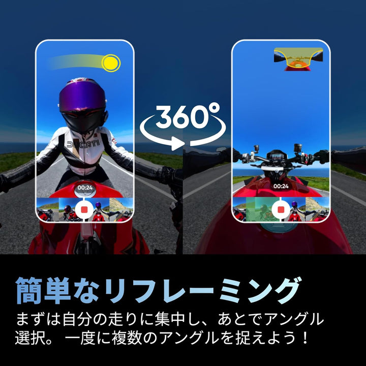 月額8,800円レンタルプラン:Insta360 X4 CINSABMA 360度カメラ ブラック