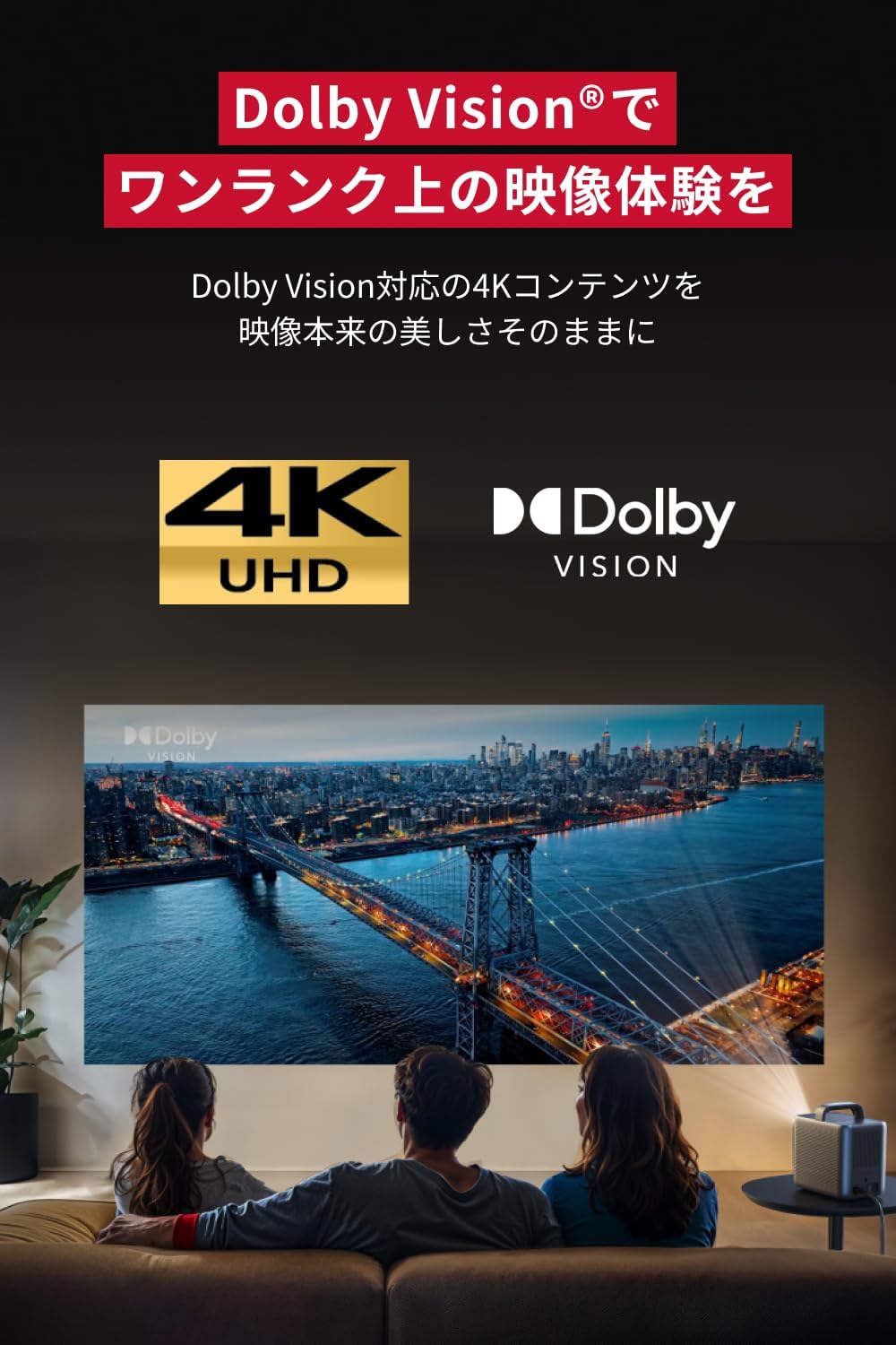 月額19,800円レンタルプラン:Anker Nebula Cosmos 4K SE D2342511 スペースグレー