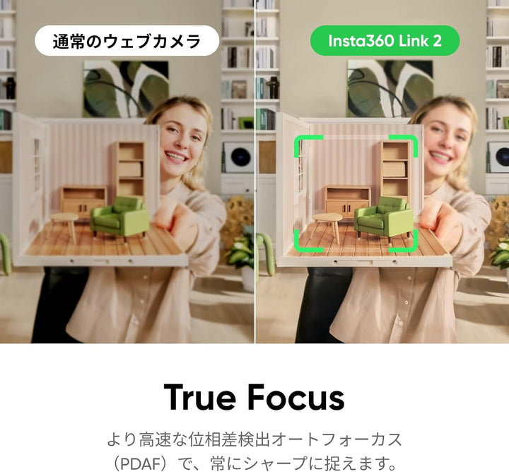 月額5,980円レンタルプラン:Insta360 Link 2 三脚キット付き 360度カメラ グラフィックブラック