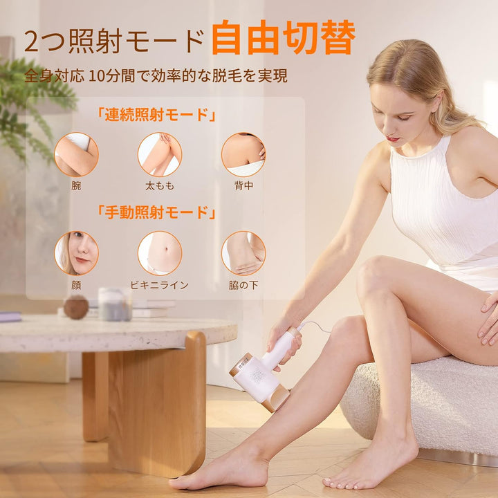 月額1,680円レンタルプラン:YUNDOO IPL脱毛器 FZ-608 ホワイト