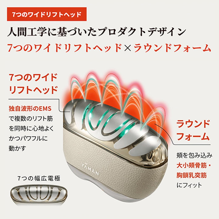 月額7,380円レンタルプラン:ヤーマン リフトロジー SP EMS ヘッドスパ 頭ケア 美顔器 YJFD2L ネイビー