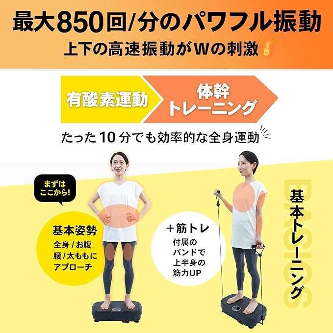 月額1,980円レンタルプラン:STEADY 振動マシン/ブルブルマシン ブラック