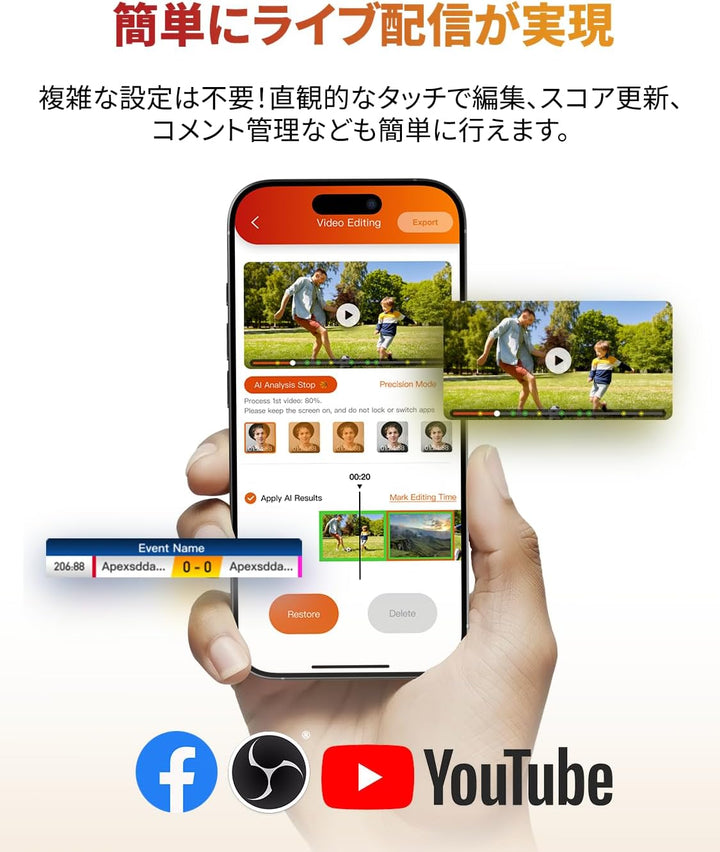 月額9,800円レンタルプラン:XbotGo Chameleon スポーツカメラジンバル chameleon ライムグリーン