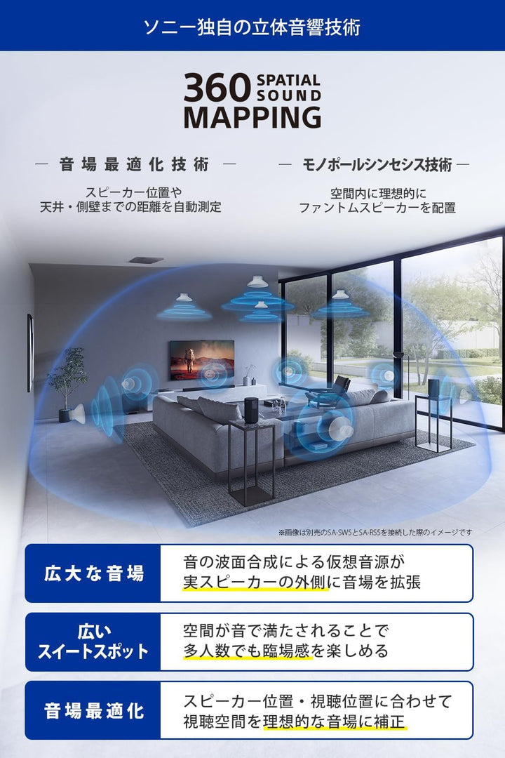 月額18,800円レンタルプラン:ソニー(SONY) サウンドバーBRAVIA Theatre Bar8 HT-A8000 ブラック
