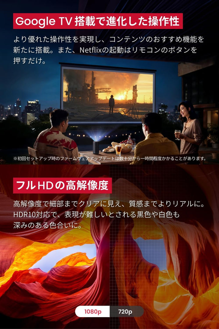 月額5,880円レンタルプラン:Anker ネビュラ(Nebula) Capsule 3 アンカー プロジェクター D2425N11 ブラック