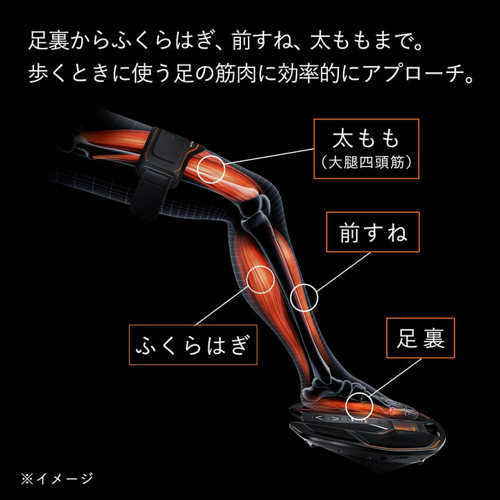月額3,980円レンタルプラン:MTG SIXPAD シックスパッド  Foot Fit Plus 2 SE-AG00A ブラック