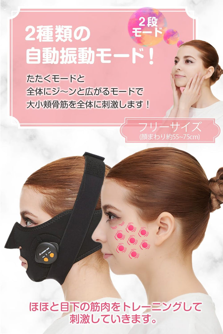 月額1,590円レンタルプラン:PLEASINGSAN ems フェイスベルト ckbems-01 ブラック