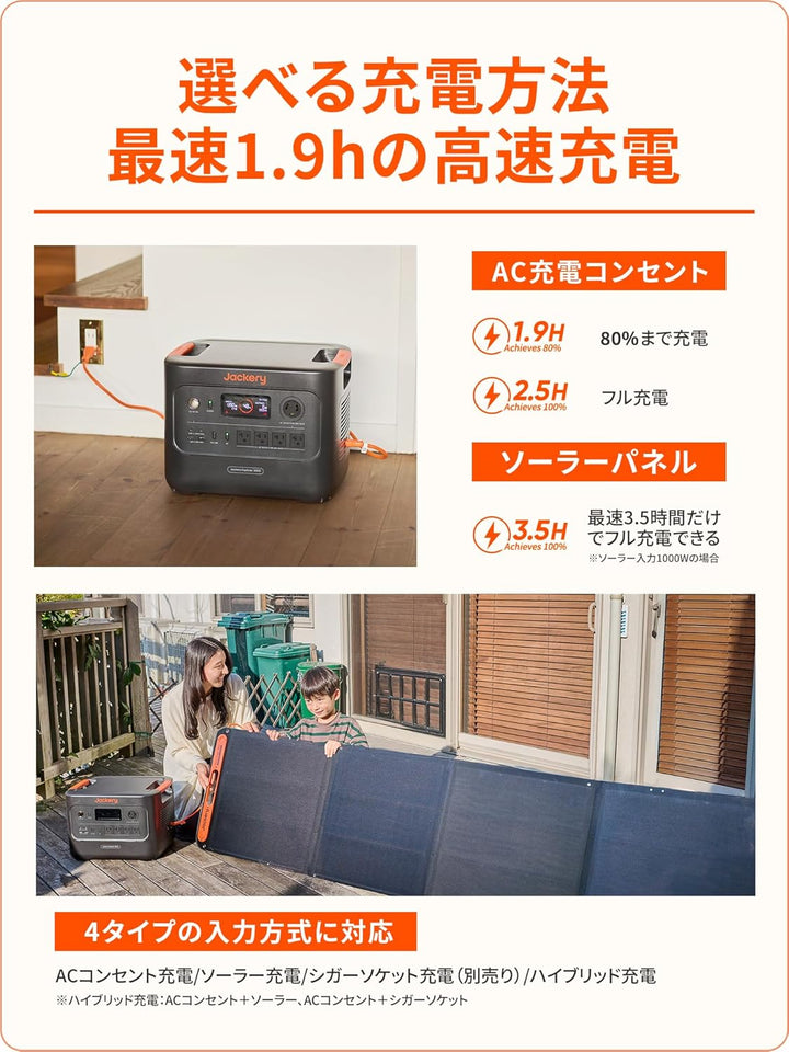 月額36,800円レンタルプラン:Jackery ポータブル電源 3000 New 高出力家電 3000Whクラス 高速充電 最軽量 最小モデル 遠隔操作 JE-3000B ブラック