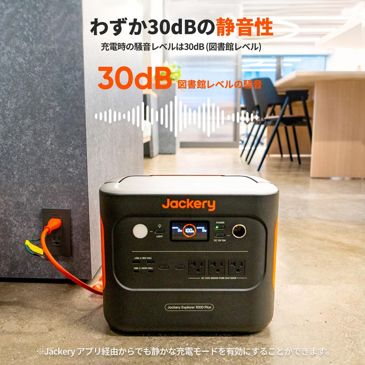 月額18,800円レンタルプラン:Jackery ポータブル電源 1000 Plus 高速充電 業界トップの安全性 静音性 ほぼ全ての家電対応 3つの拡張バッテリー JE-1000C ブラック