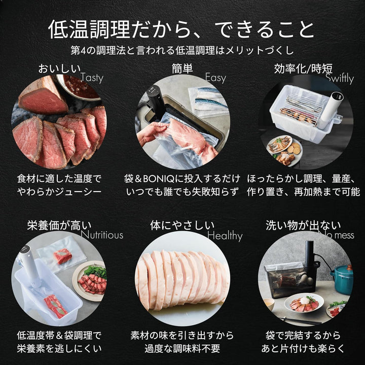 月額3,980円~5,580円レンタルプラン: BONIQ 低温調理器 BONIQ 3.0 YBNQ-29