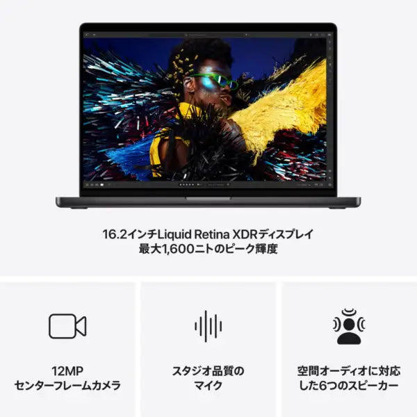 月額78,800円レンタルプラン：Apple MacBook Pro 16インチ 14/20コアGPU メモリー24GB SSD512GB