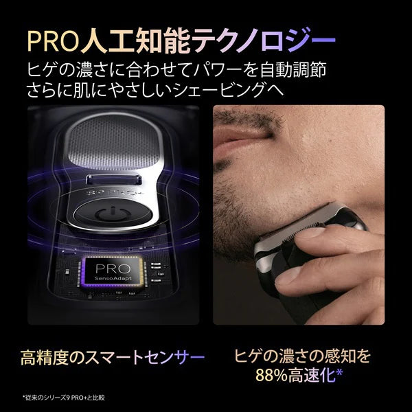 月額12,800円レンタルプラン：BRAUN 電気シェーバー シリーズ9 Pro+ 9687cc