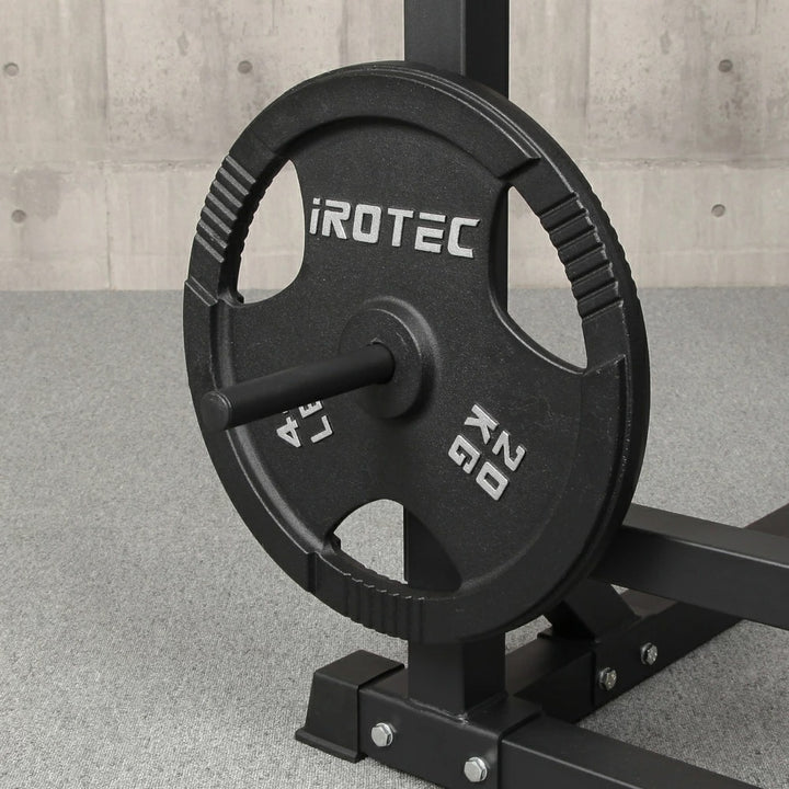 月額16,800円レンタルプラン：アイロテック ベンチプレスセット（ラバーバーベル 135KG ベンチ パワースクワットスタンドEXセット）