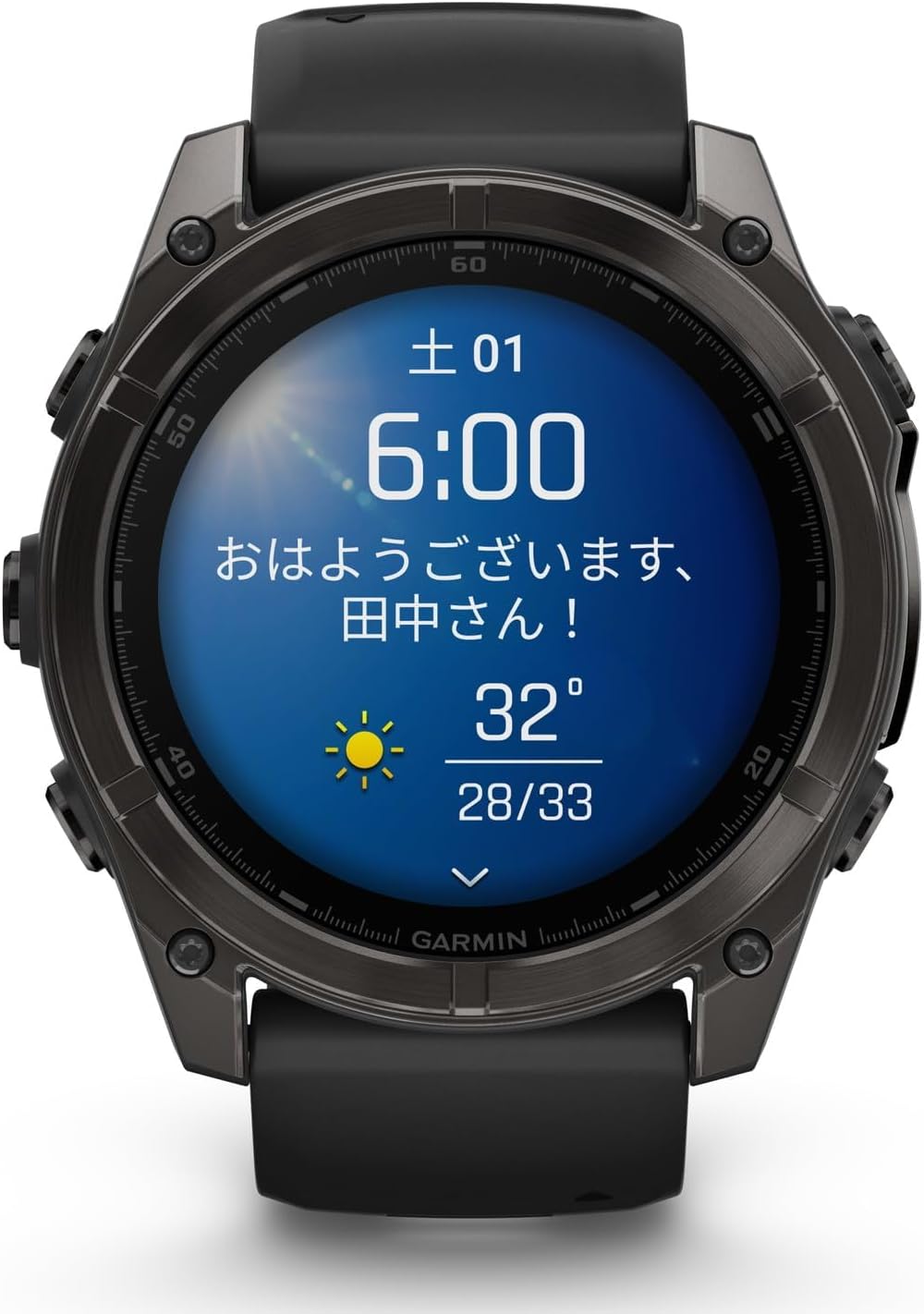月額19,800円レンタルプラン：fēnix 8 Sapphire AMOLED 51mm フラッグシップGPSウォッチ
