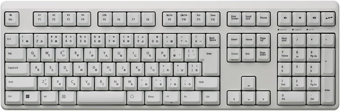 月額5,380円レンタルプラン：REALFORCE R4 キーボード ハイブリッド テンキーあり 日本語配列 FULL R4HA ホワイト