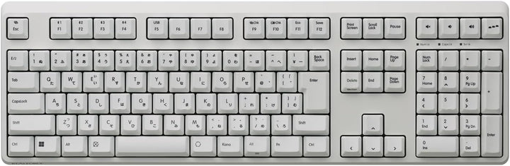 月額5,380円レンタルプラン：REALFORCE R4 キーボード ハイブリッド テンキーあり 日本語配列 FULL R4HA ホワイト