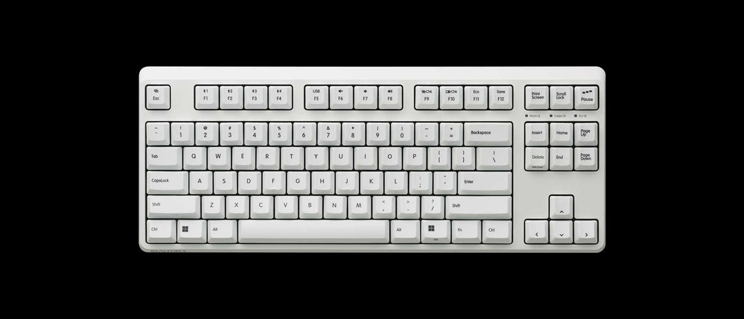 月額5,380円レンタルプラン：REALFORCE R4 キーボード ハイブリッド テンキーあり 英語配列 FULL R4HB ホワイト/ブラック