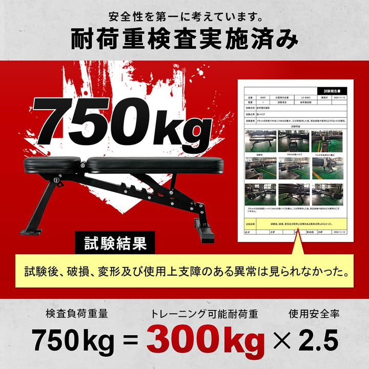 月額2,580円レンタルプラン：リーディングエッジ トレーニングベンチ ブラックLE-B80C（コンパクト）