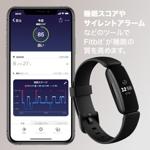 月額1,580円レンタルプラン：Fitbit Inspire2 フィットネストラッカー