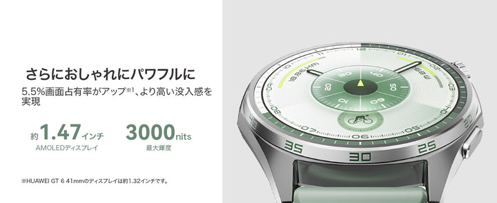 月額5,680~6,980円レンタルプラン：HUAWEI WATCH GT 6 46mm スマートウォッチ