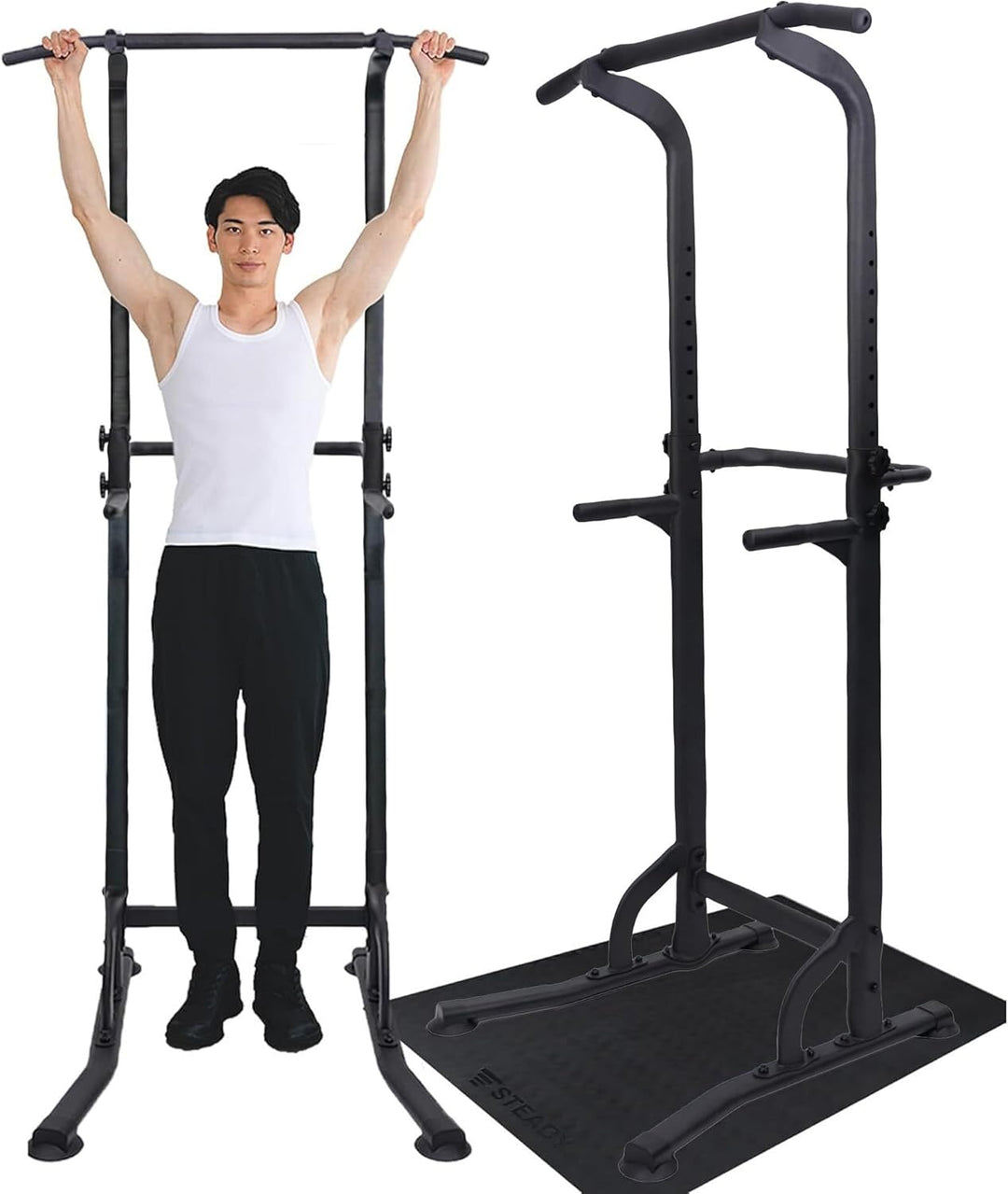 月額1,980~2,380円レンタルプラン：STEADY 懸垂マシン ホームジム 筋力トレーニング ST101