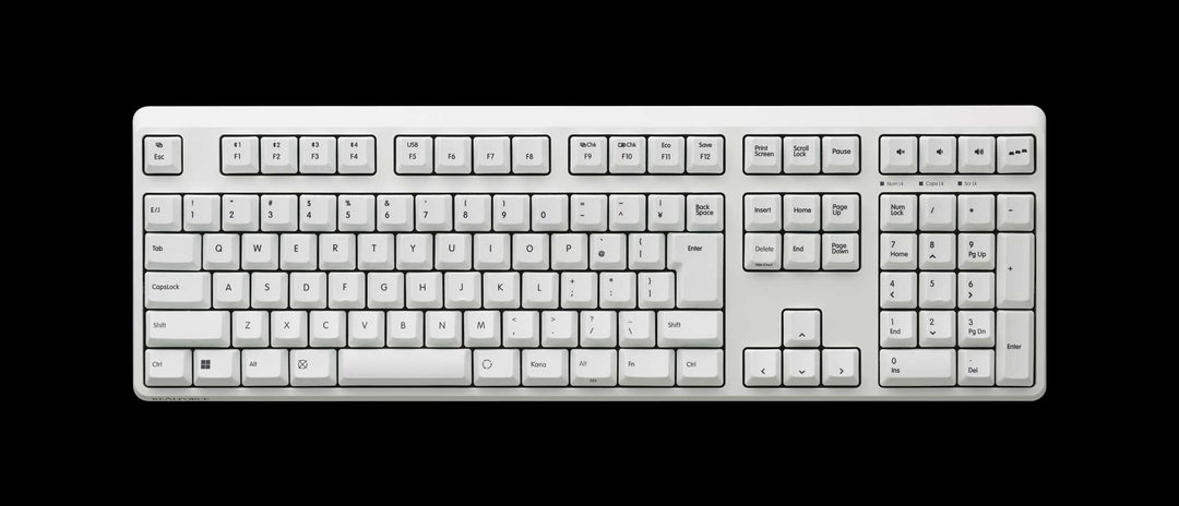 月額5,380円レンタルプラン：REALFORCE R4 キーボード ハイブリッド テンキーあり 日本語配列 FULL 変荷重 R4HA22 ホワイト